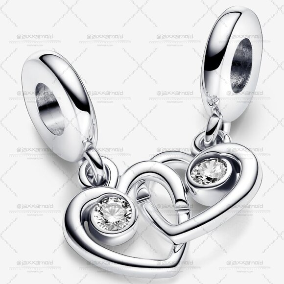 Pandora Forever & Always Splittable Dangle Charm - Picture 4 of 6